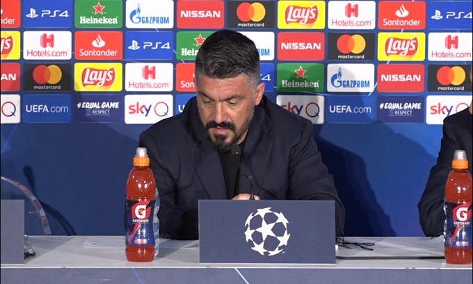 Gattuso: "Sono dispiaciuto per l'errore sul gol"