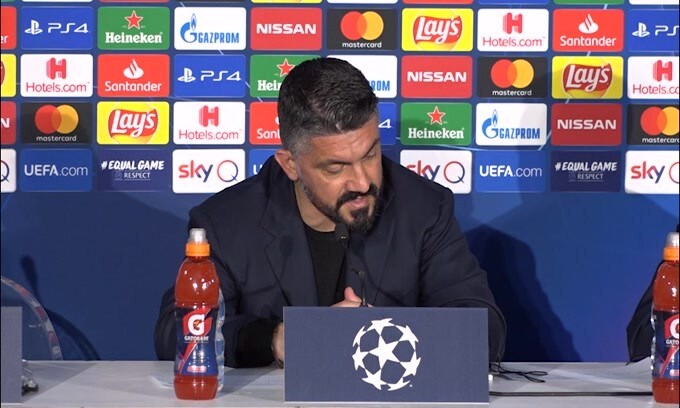 Gattuso: "I ragazzi hanno fatto una grande partita"