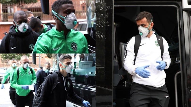 Ludogorets in ansia per il Coronavirus: a Milano con le mascherine