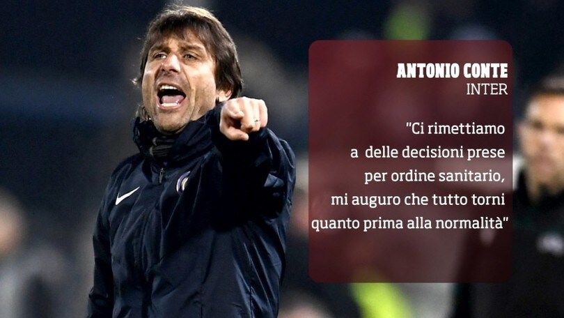Conte: "Porte chiuse? Il calcio ha bisogno dei tifosi"