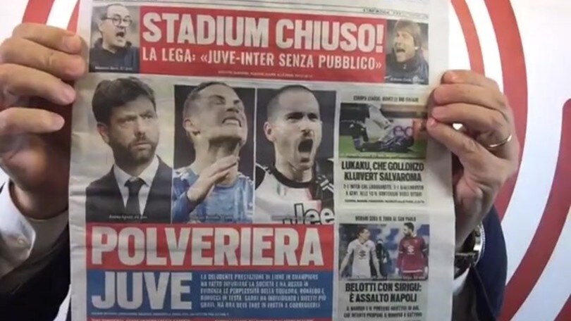 Prima di tutto. Anche Juve-Milan a rischio porte chiuse. CR7-Lukaku: che sfida!