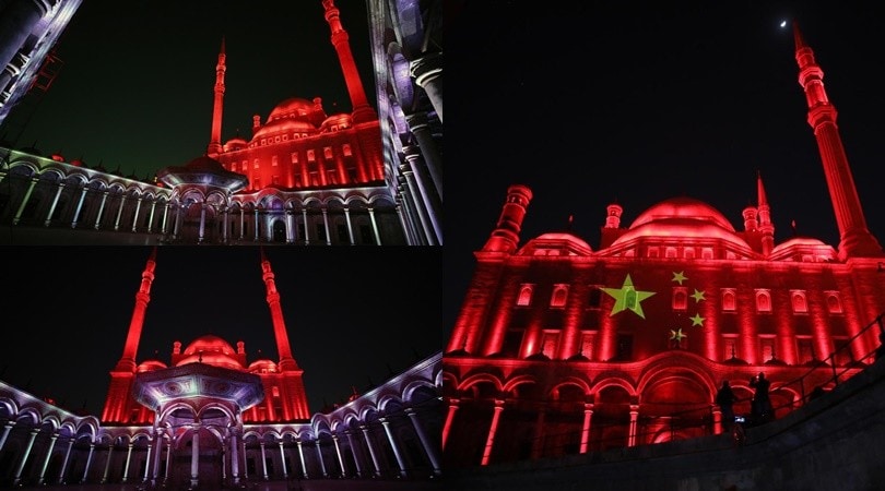 Coronavirus, Egitto solidale con la Cina: illuminata la Cittadella di Saladino