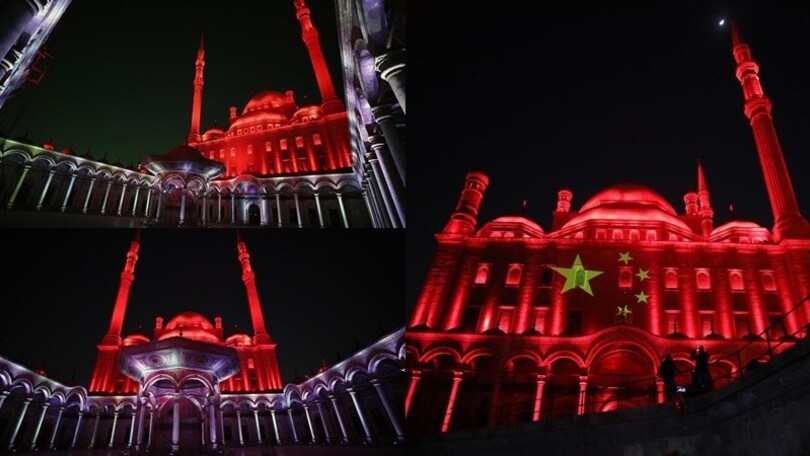 Coronavirus, Egitto solidale con la Cina: illuminata la Cittadella di Saladino