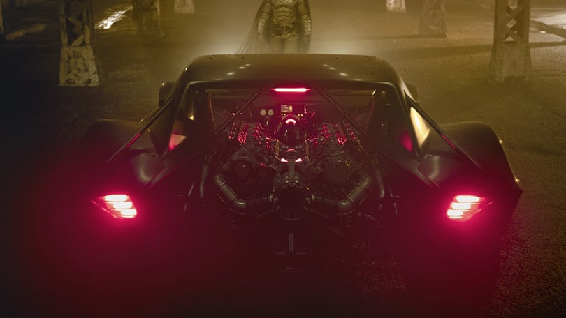 Batmobile, una muscle car sul set: gli scatti