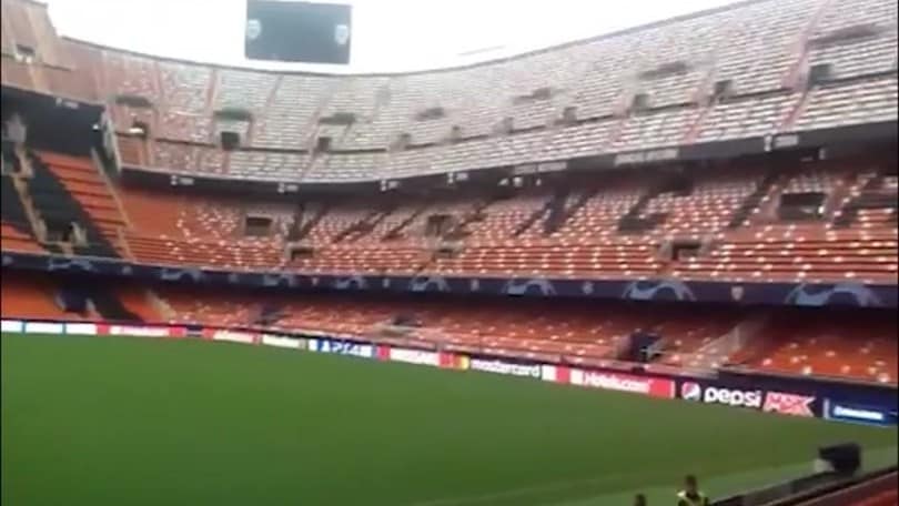 L'Uefa decide: Valencia-Atalanta e Inter-Getafe a porte chiuse