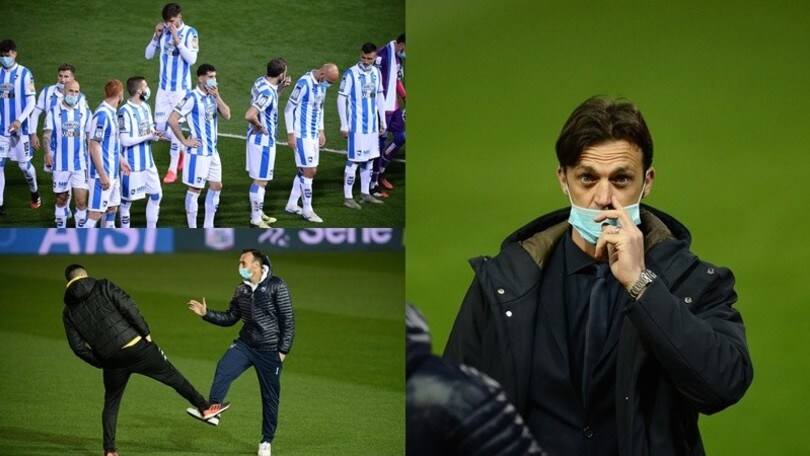 Serie B, Legrottaglie e il Pescara a Benevento con le mascherine