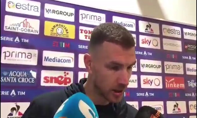 Roma, Dzeko stringe i denti