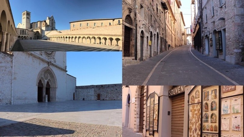 Il coronavirus svuota anche Assisi