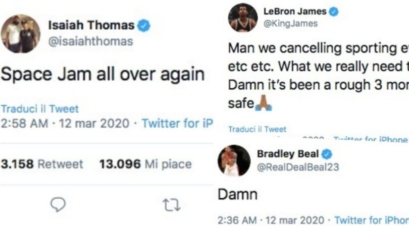 Coronavirus, si ferma anche l'Nba: le reazioni dei giocatori