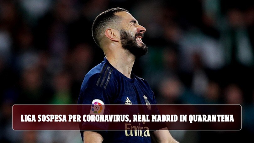 Liga sospesa per coronavirus, Real Madrid in quarantena