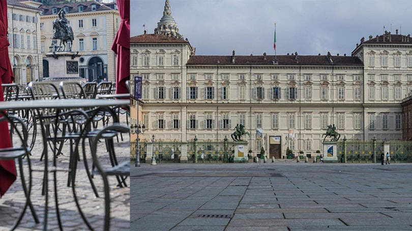 Torino deserta dopo il Dpcm