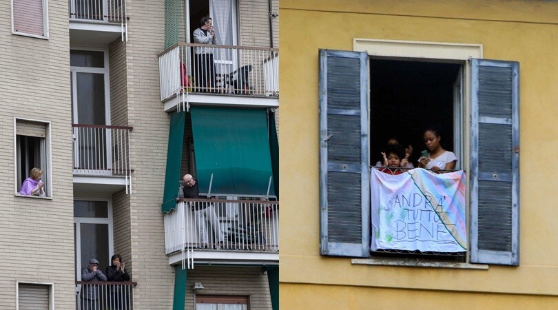 Coronavirus, anche Milano aderisce al flash mob
