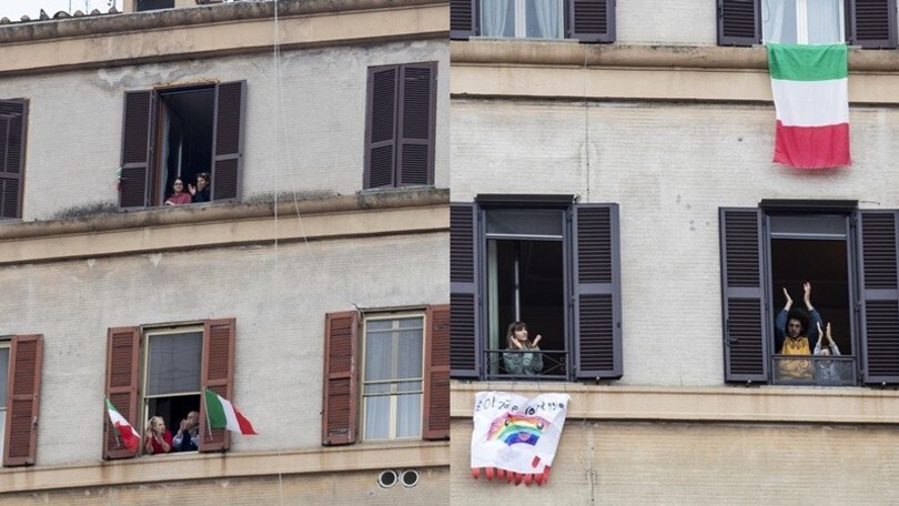 Coronavirus, a Roma impazza il flash mob