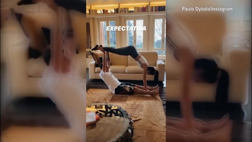 Allenamento a casa per Dybala e Oriana