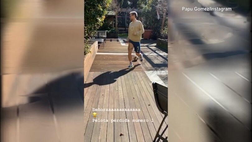 Allenamento a casa per Papu Gomez