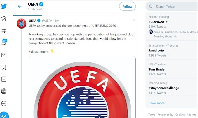 Uefa, Champions ed Europa League: finali a giugno?