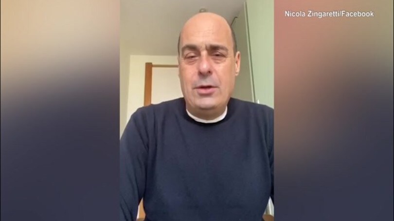 Coronavirus, Zingaretti: "Grazie a tutti, ora va meglio"