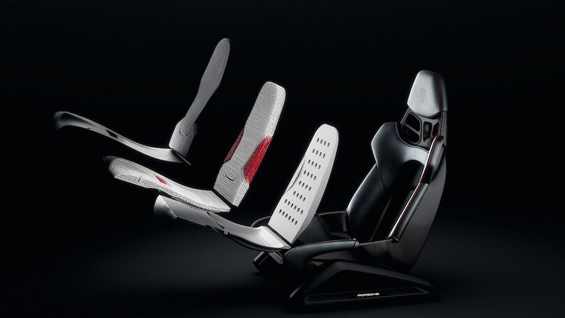 Porsche stampa i sedili in 3D