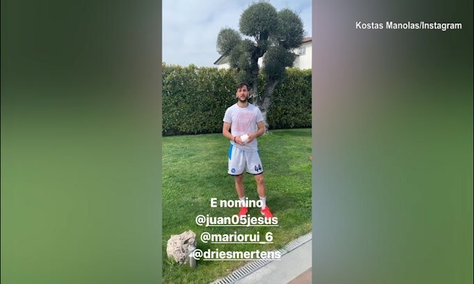 Sfida social per Manolas: nominati Mario Rui e Mertens