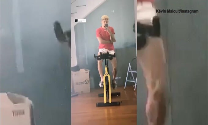 Napoli: Malcuit prosegue l'allenamento con la cyclette