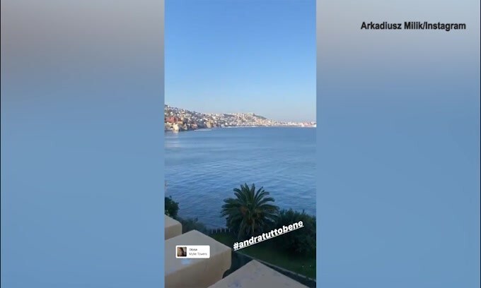 Napoli, cyclette con vista mare per Milik