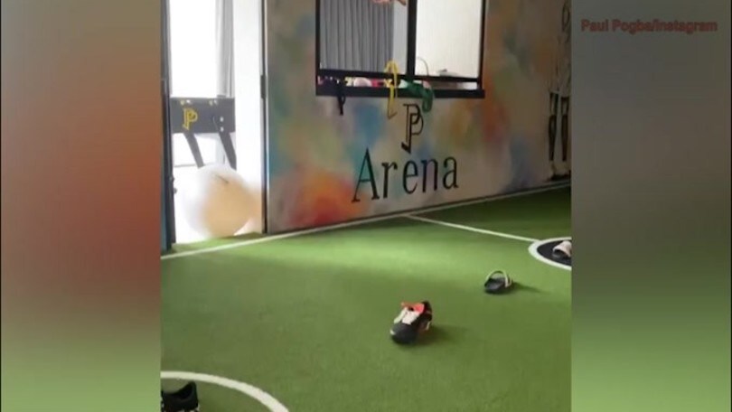 Pogba, allenamento con la maglia della Juve