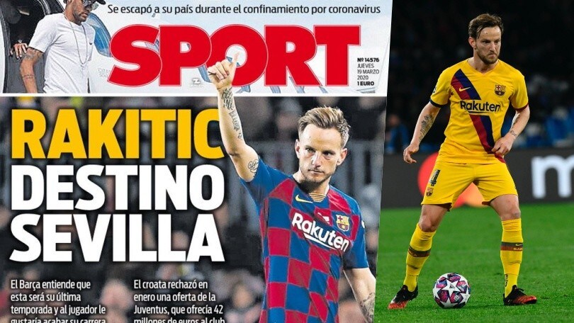 Sport: "Rakitic, né Juve né Inter, vuole il Siviglia"