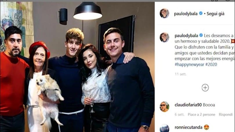 Coronavirus, la famiglia di Dybala in ospedale