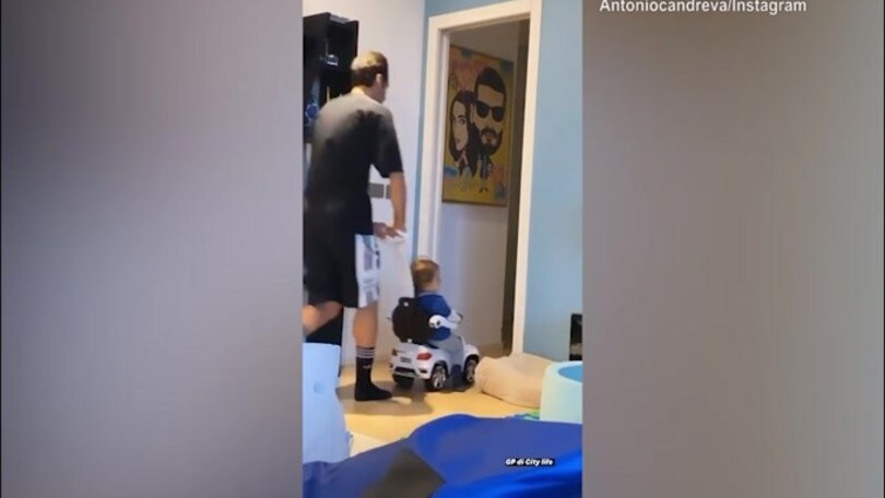 La domenica di Candreva tra pizza e bambini