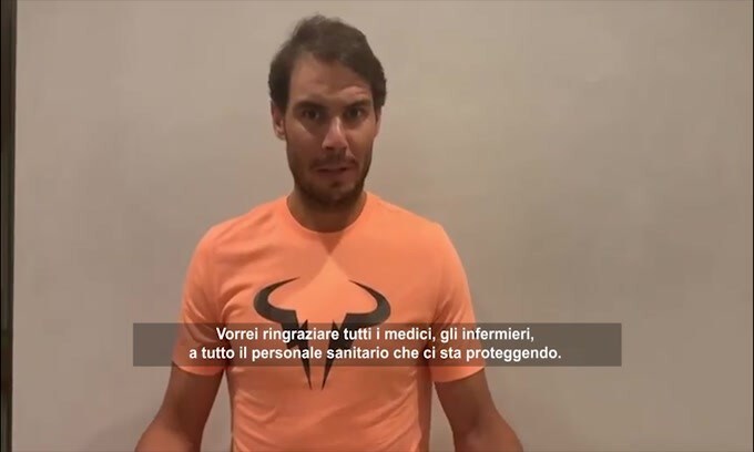 Nadal: "Ringrazio medici e infermieri"