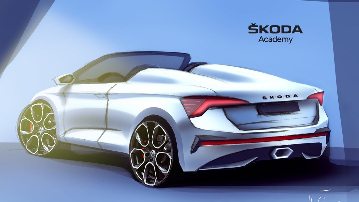 Skoda Scala speedster: i bozzetti del concept dell'Academy
