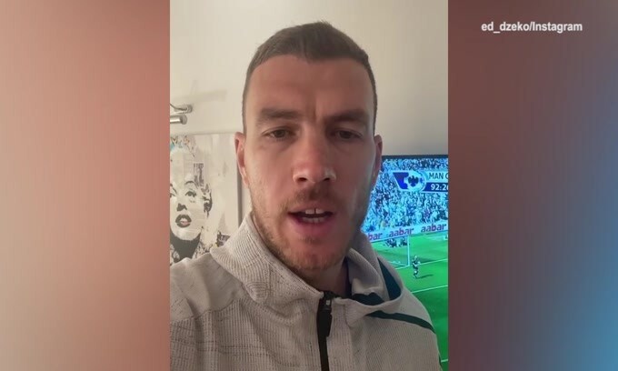 Dzeko rivive i momenti del titolo con il City