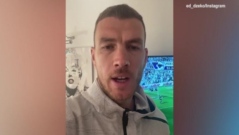 Dzeko rivive i momenti del titolo con il City