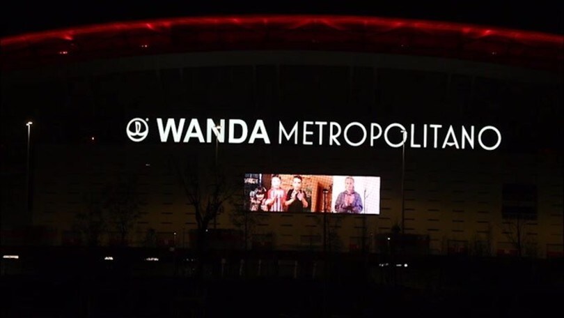 Il Wanda Metropolitano si unisce all'applauso per ringraziare i medici