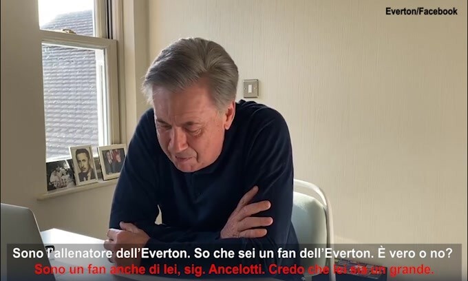 Everton, Ancelotti chiama un tifoso