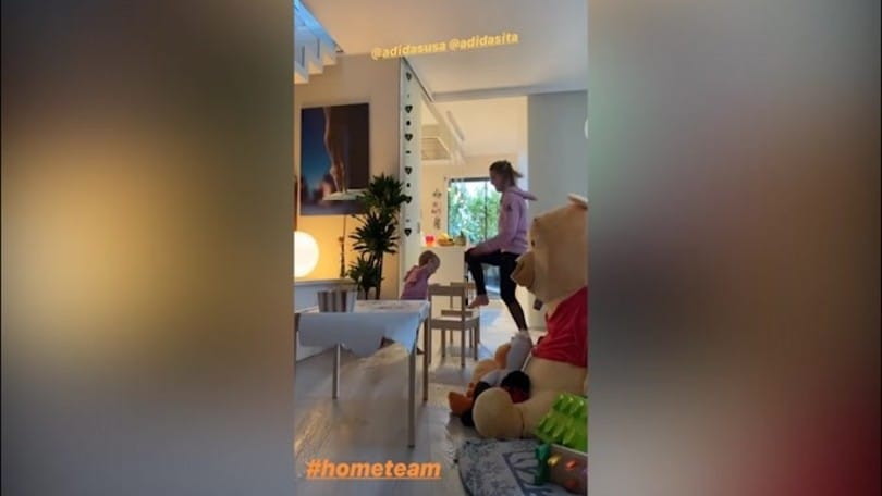 Tania Cagnotto,allenamento con la piccola Maya
