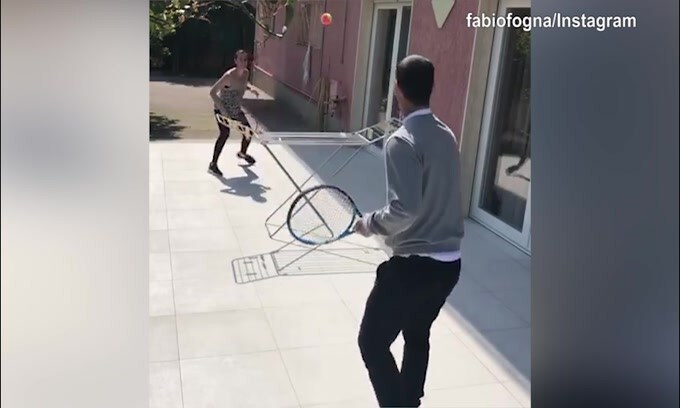 La rete è lo stendibiancheria, Pennetta e Fognini giocano così