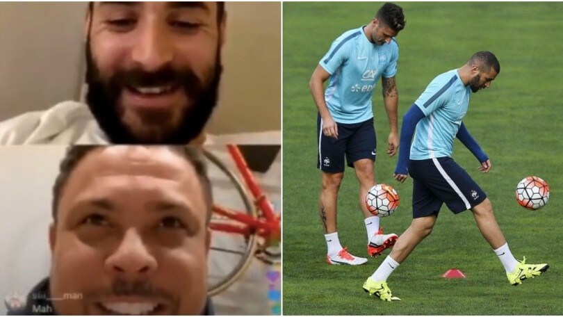 Benzema scherza con Ronaldo e punge Giroud: "Io una Formula 1, lui un go-kart"