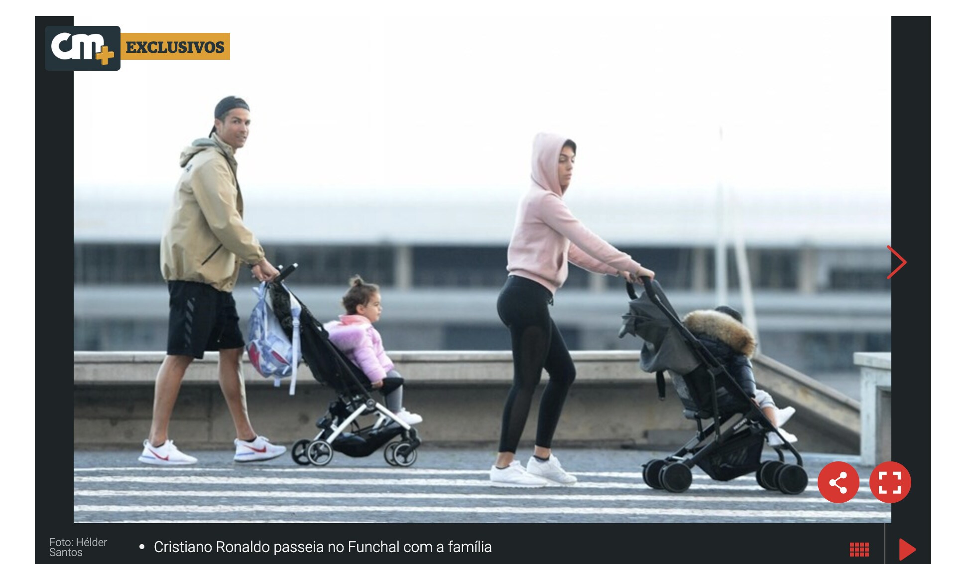 Coronavirus, Juventus: Cristiano Ronaldo a passeggio con la famiglia a Funchal