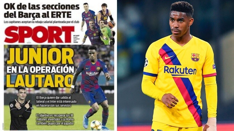 Sport: "Junior in uscita, il Barcellona lo inserisce nella trattativa con l'Inter per Lautaro"
