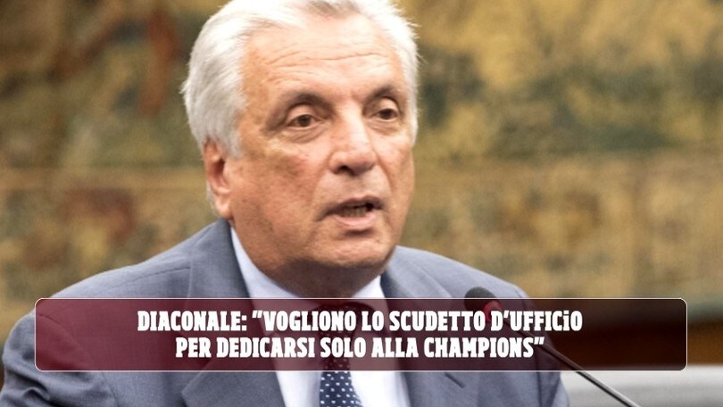 Lazio, Diaconale furioso: "Vogliono lo Scudetto d'ufficio per dedicarsi solo alla Champions"