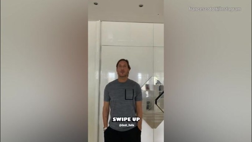 Totti ricorda: "Continua raccolta fondi per l'Ospedale Spallanzani"