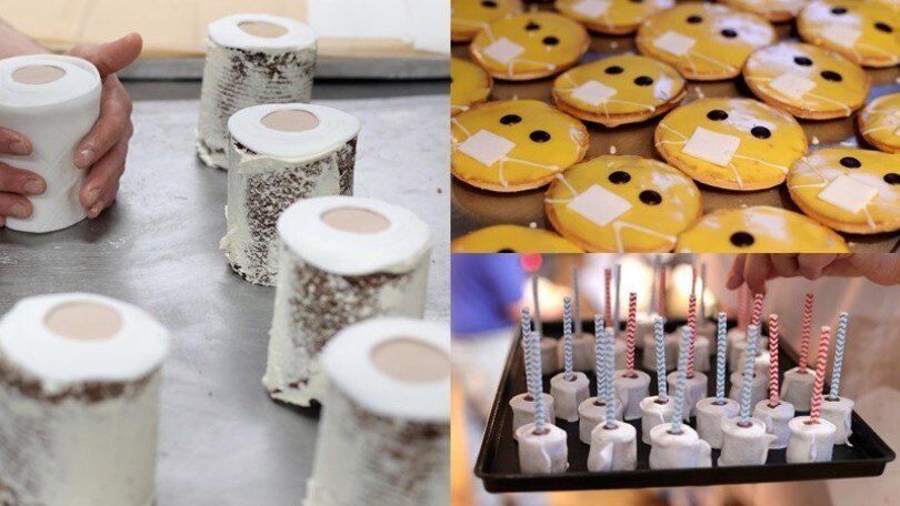 Coronavirus, che trovata in Germania: torte a forma di carta igienica ed emoji in mascherina