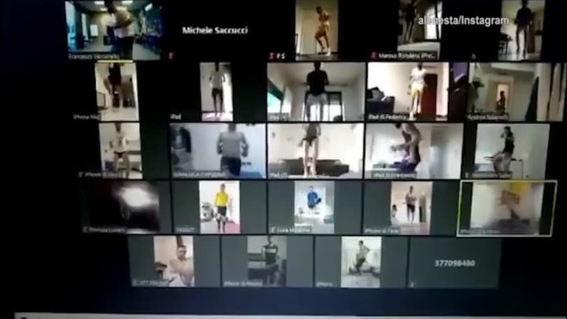 Frosinone, l'allenamento di Nesta è via internet