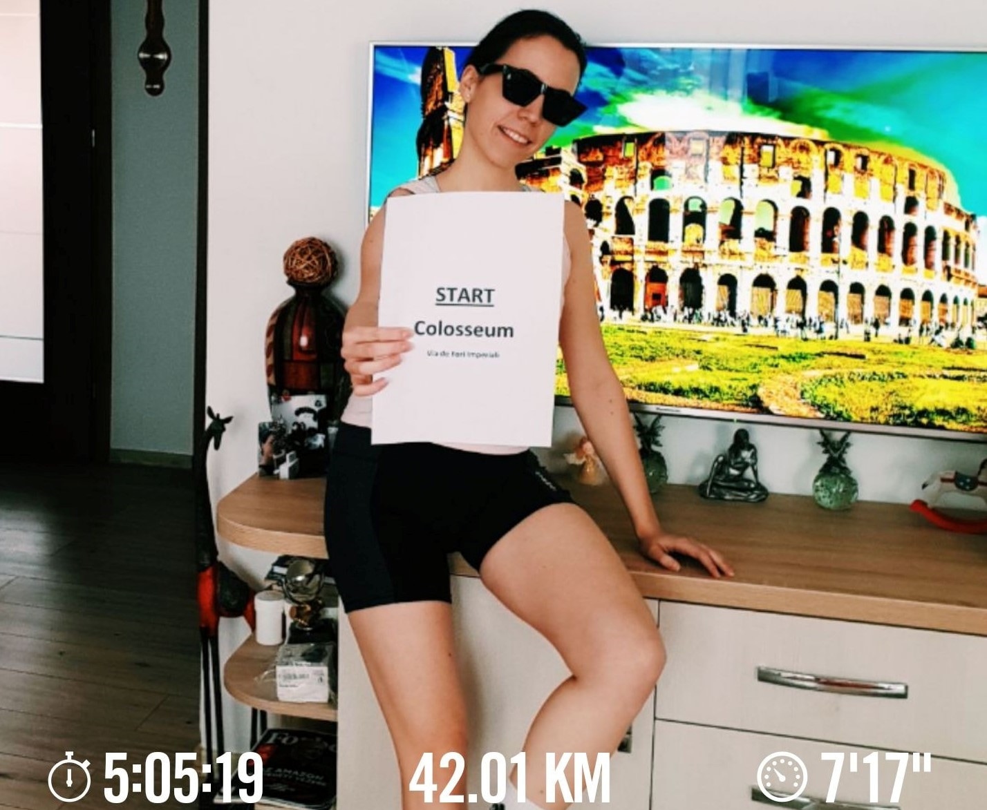Dalla Romania Melania completa la Acea Run Rome The Marathon indoor!