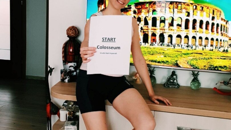 Dalla Romania Melania completa la Acea Run Rome The Marathon indoor!
