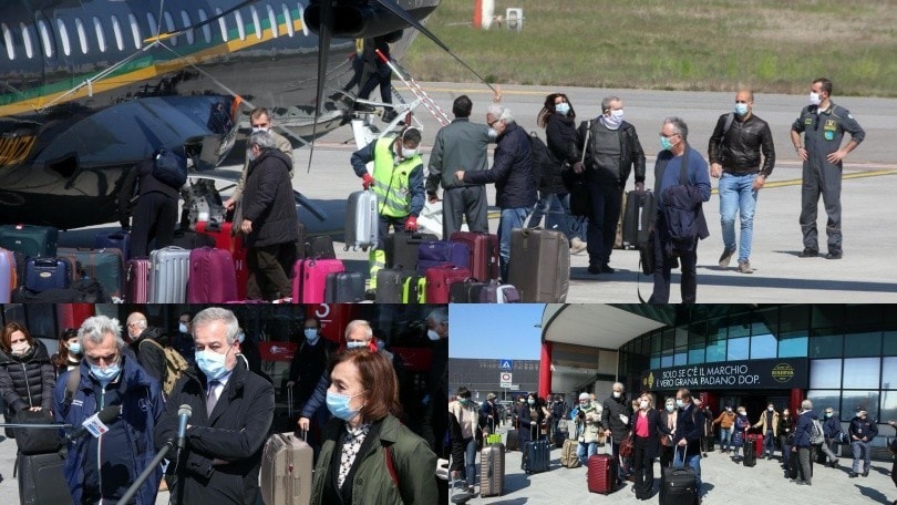 Coronavirus, decine di medici arrivano a Bergamo