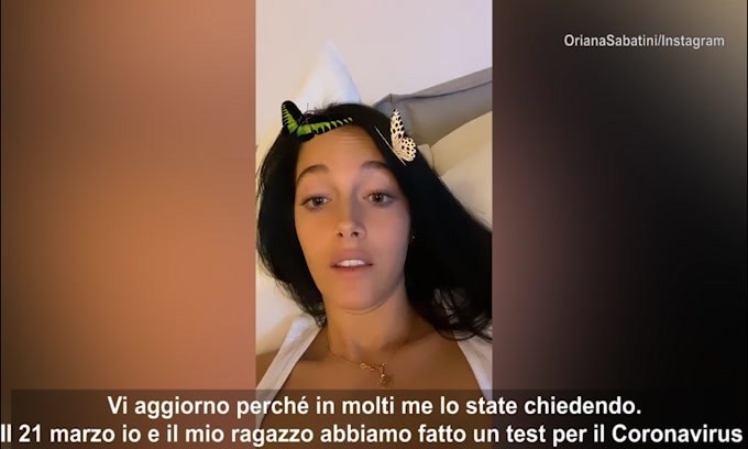 Oriana Sabatini: "Sono ancora positiva al Coronavirus"