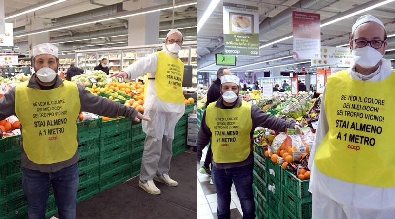 Milano, è guerra al Coronavirus anche nei supermercati: "State a un metro"