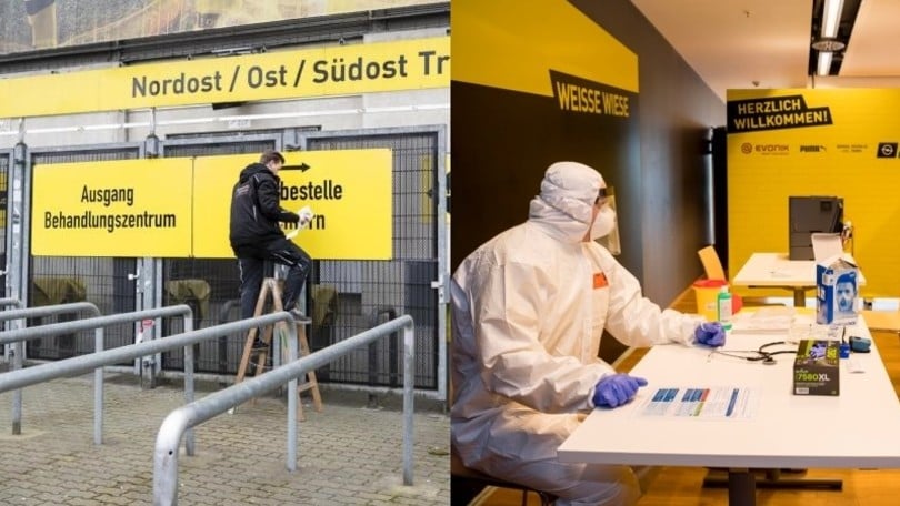 Coronavirus, lo stadio del Borussia Dortmund si trasforma in ospedale